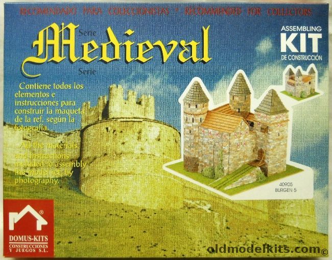 Domus-Kits 1/87 Burgen Castle Medieval  Series HO Scale, 40905 plastic model kit